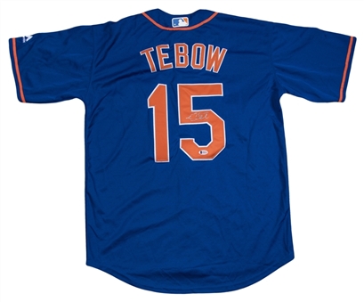 Tim Tebow Autographed New York Mets Jersey (Beckett)